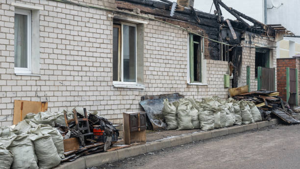 Professional Soot Cleanup technician working in Tarpon Springs, FL